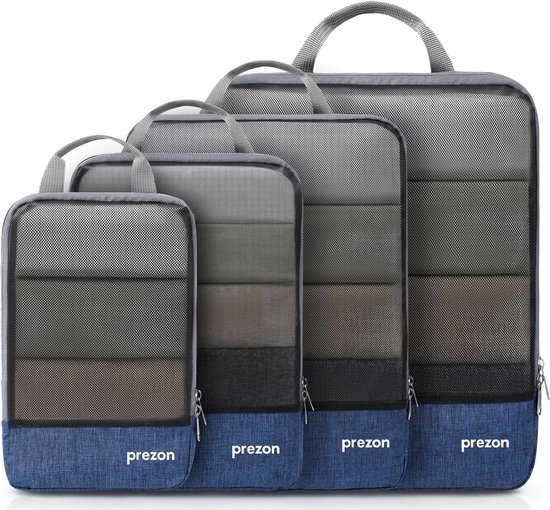 Bago 7 Stuks Verpakkingskubussen Voor Reizen 4 Met 3 ZipLock Zakken Reiskubussen Om Maximale Opslag Te Krijgen Tijd En Moeite Besparen In Pakken Happy Traveling 2 2001899524