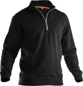 Jobman 5401 Sweat-shirt demi-zip 65540120 - Zwart - S