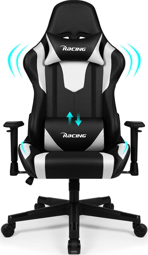 Gaming Stoel-Gaming Chair mit 90°-165° Rugleuning-Racing Style-Max Gewicht 150 kg