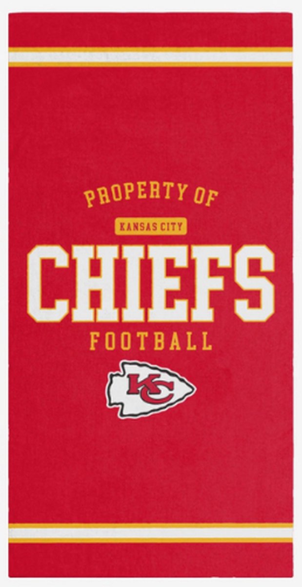 FOCO NFL Property Of Beach Towel Team Kansas City Chiefs