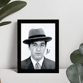 Al Pacino Michael Corleone Ingelijste Handtekening – 15 x 10cm In Klassiek Zwart Frame – Gedrukte handtekening – The Godfather