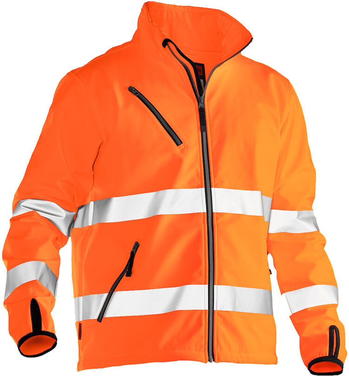 Jobman 1202 Hi-Vis Softshell Jacket 65120255 Oranje