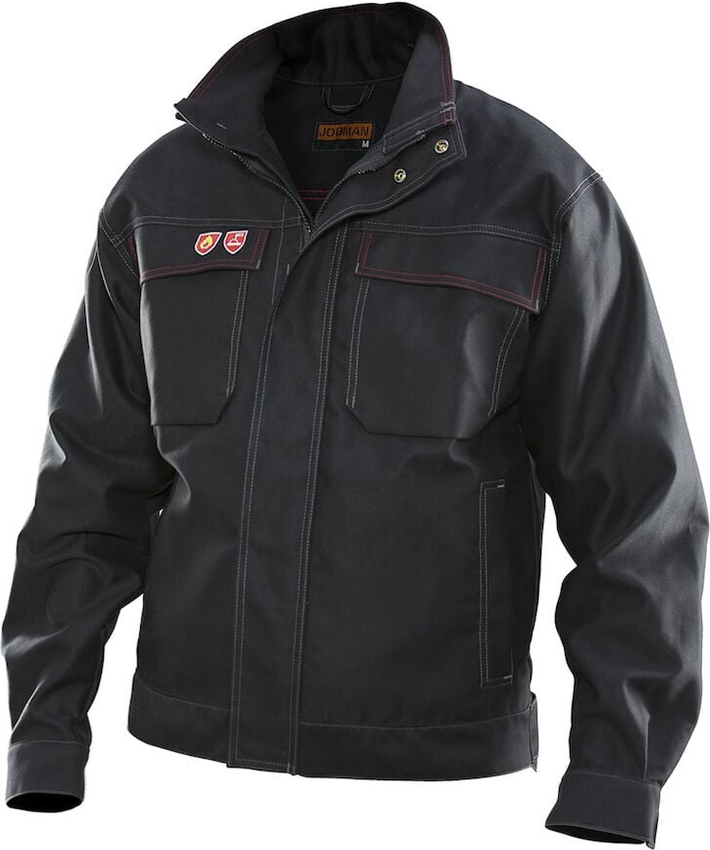 Jobman 1091 Jacket Flame Retardant 65109127 Zwart
