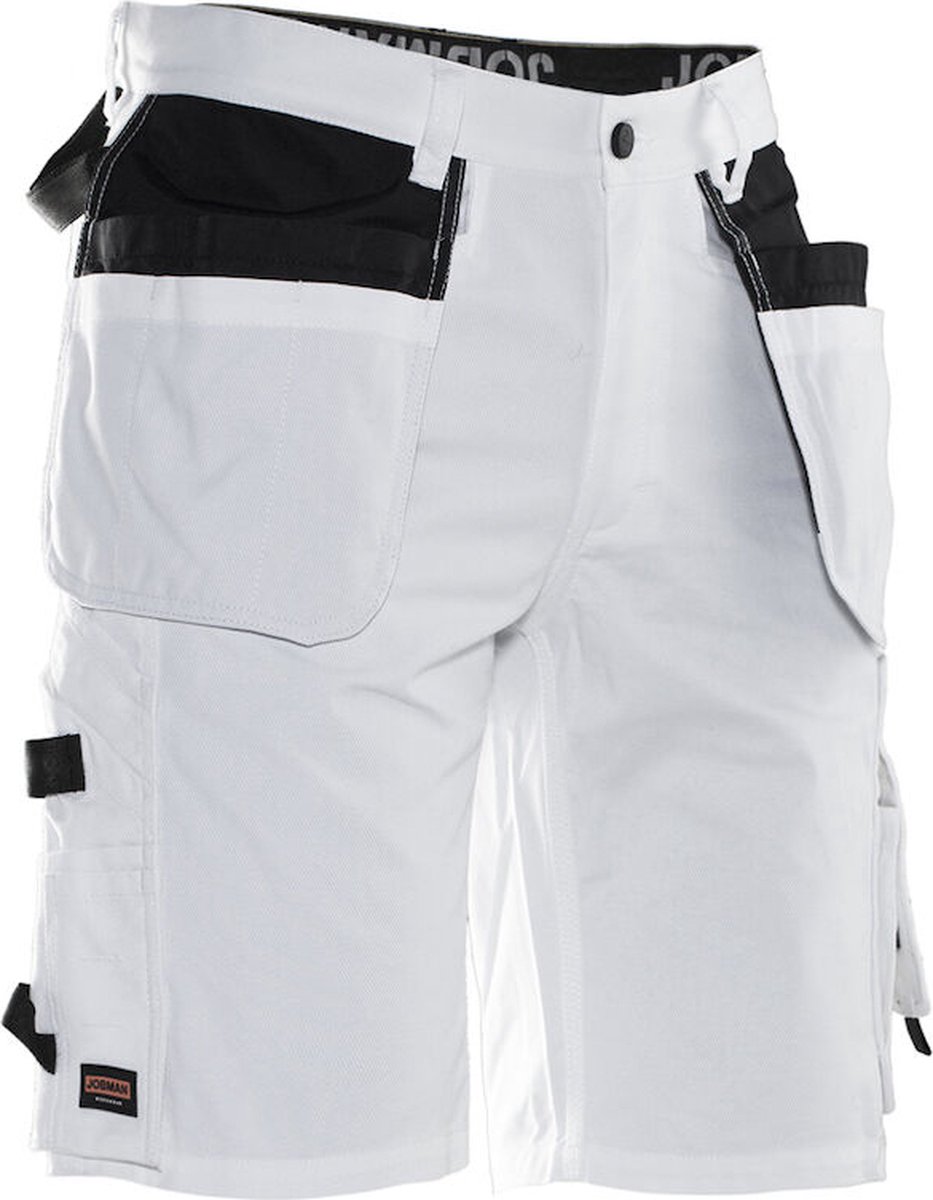 Jobman 2132 Painters' Shorts 65213211 - Wit/zwart - C58