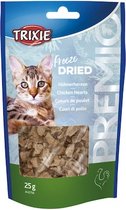 Trixie Premio Freeze Dried Kippenharten - 4 stuks x 25 gram - Kattensnack