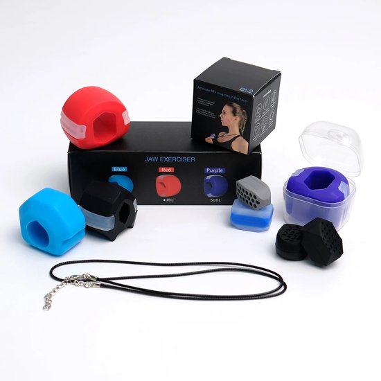 Frasco Kaaktrainer - Kaaklijn Trainer - Onderkin Trainer - Kaaktrainer Met Luxe Opbergdoos - Kaakspier - Anti Aging - Jawline Trainer