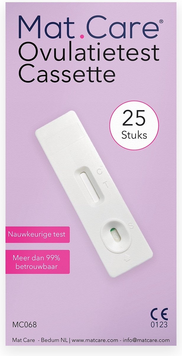 Goedkoopste Mat Care Ovulatietest cassette XL pack 25 stuks