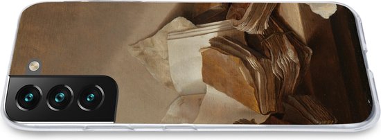 Coque Samsung Galaxy S22 Plus - Nature morte aux livres - Peinture de Jan Davidsz. de Heem - Coque de téléphone en Siliconen