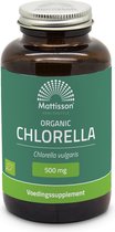 Mattisson Biologische Chlorella 500mg - Groene Eencellige Zoetwateralg - Voedingssupplement - 240 Tabletten
