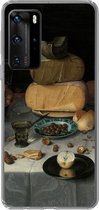 Coque Huawei P40 Pro - Nature morte aux fromages - Peinture de Floris Claesz. van Dijck - Coque de téléphone en Siliconen