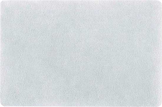 Tapis de sol/tapis de bain Spirella - Supersoft - version luxe à poils longs - blanc - 60 x 90 cm - Microfibre - Antidérapant - Séchage rapide