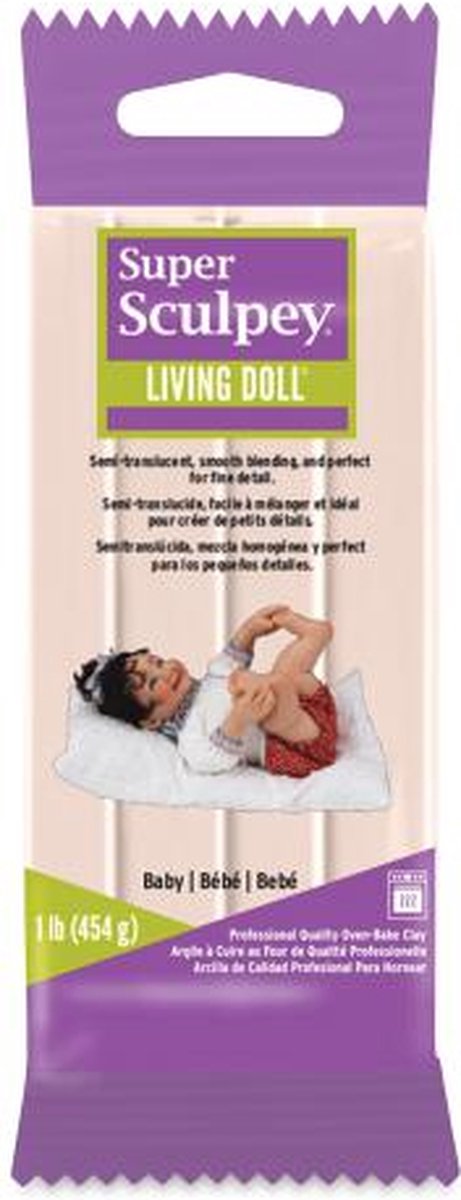 Super Sculpey living doll - babyhuid - 454 gr - Sculpey