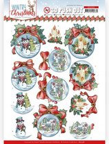 3D Push Out - Yvonne Creations - Wintry Christmas - Christmas Baubles
