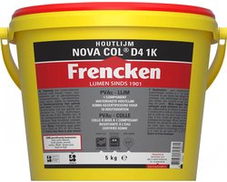 Frencken Houtlijm NovaCol - D4 1K - Wit - 5kg