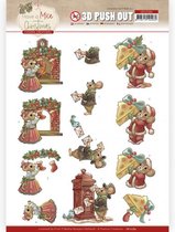 3D Push Out - Yvonne Creations - Have a Mice Christmas - Sending Christmas Cards