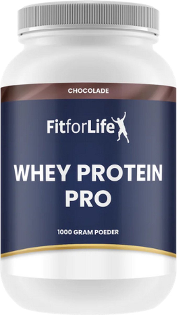 Fit for Life Whey Eiwit Pro Concentraat - Proteïne poeder - Eiwit poeder - Eiwit Shakes - Wei eiwit - Chocolade smaak - 1000 gram (30 shakes)