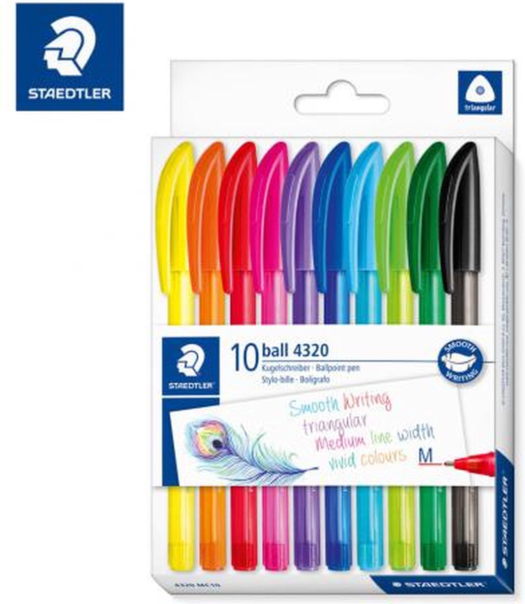 Stylo à bille bleu avec pointe moyenne Staedtler