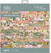 Nature's Garden - Vintage Rose - Paperpad 30x30 cm