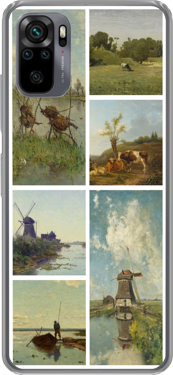 Telefoonhoesje Geschikt voor Xiaomi Geschikt voor Redmi Note 10 Pro hoesje - Kunst - Collage - Nederland - Siliconen Telefoonhoesje Telefoonhoesje