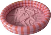 Bol.com Swim Essentials | Roze/Rood Gestreept Baby Zwembad Ø 100 cm aanbieding