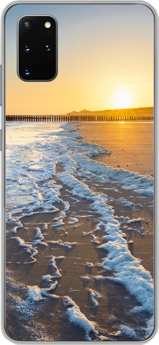 Telefoonhoesje Geschikt voor Samsung Galaxy S20 Plus hoesje - Het strand bij Domburg - Siliconen Telefoonhoesje Telefoonhoesje