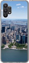 Geschikt voor Samsung Galaxy A32 5G hoesje - New York - USA - Skyline - Siliconen Telefoonhoesje