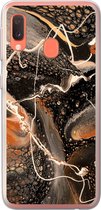 Geschikt voor Samsung Galaxy A20e hoesje - Verf - Design - Abstract - Siliconen Telefoonhoesje