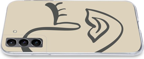 Coque Samsung Galaxy S21 - Femme - Visage - Art - Siliconen