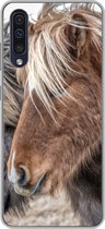 Geschikt voor Samsung Galaxy A50 hoesje - Paarden - Natuur - Macro - Siliconen Telefoonhoesje