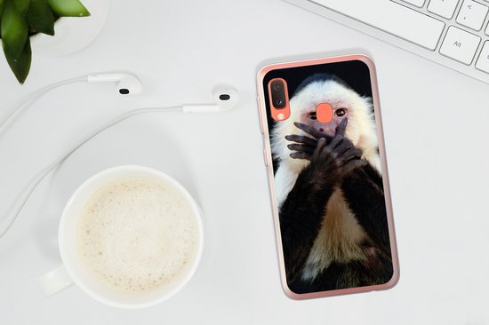 Coque Samsung Galaxy A20e - Singe - Animaux sauvages - Portrait - Coque de téléphone en Siliconen
