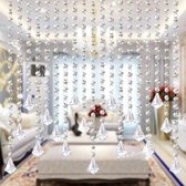 5 stuks 1 meter lange kristallen kralen slinger met achthoekige kralen slinger hanger voor bruiloft, huis, kantoor decoratie en feestdecoratie (kristal diamant)