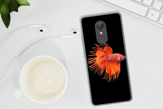 Coque Xiaomi Redmi 5 - Poisson - Animaux Sauvages - Zwart - Coque de Téléphone en Siliconen
