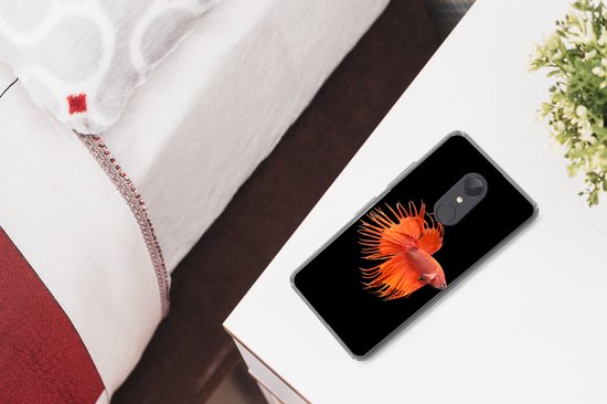 Coque Xiaomi Redmi 5 - Poisson - Animaux Sauvages - Zwart - Coque de Téléphone en Siliconen