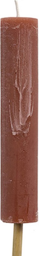 Tuinfakkel - fakkel kaars roest - buitenkaars - Ø3,8x20 cm - fakkel 68 cm hoog - set van 2 - Rustik Lys