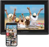 Bol.com Digitale Fotolijst met WiFi - Fotokader - Frameo App Fotolijsten - Digitaal Fotolijstje - Full HD 10.1 inch - IPS Touchs... aanbieding