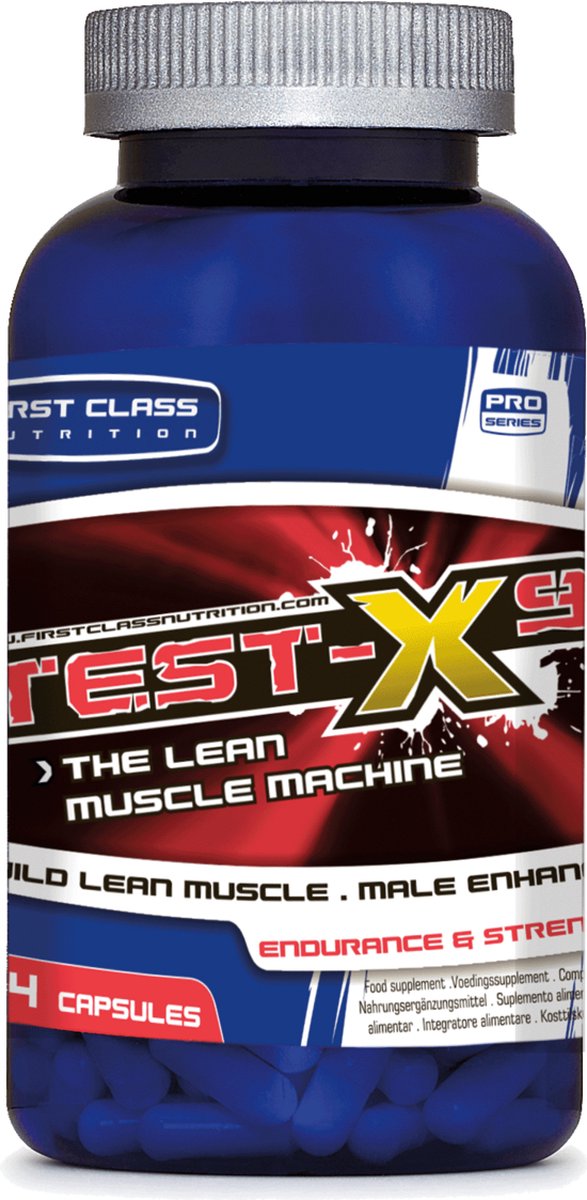 First Class Nutrition - Test-X9 (140 capsules) - Testosterone booster - Tribulus Terrestris - Libido mannen