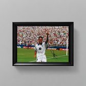 Roberto Baggio Ingelijste Handtekening – 15 x 10cm In Klassiek Zwart Frame – Gedrukte handtekening – Juventus - Voetbal - Italiaans Elftal 0 WK 1994