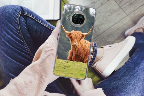 Convient pour la coque Xiaomi Mi 10T Lite 5G - Highlanders écossais - Herbe - Forêt - Étui de téléphone en Siliconen