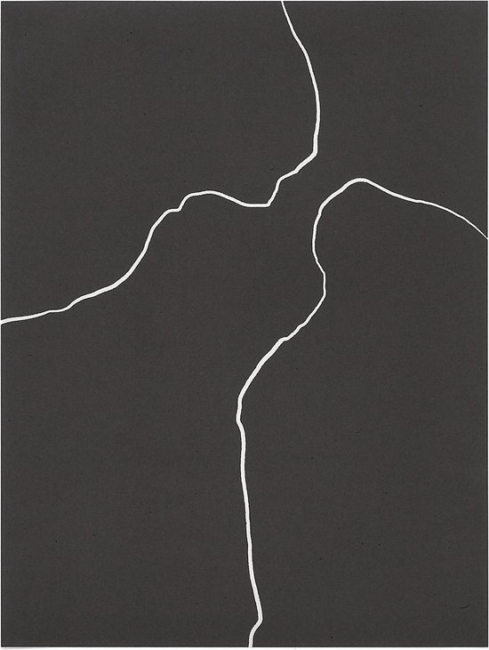 Kave Home - Feuille Keilani de papier noir 21 x 28 cm