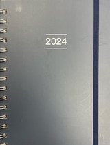 Agenda 2024 A5 basis spiraal Blauw