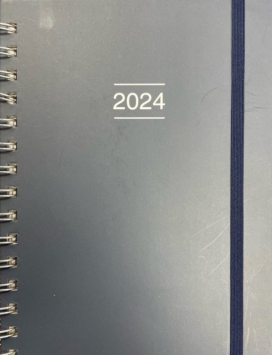 Agenda 2024 A5 basis spiraal Blauw