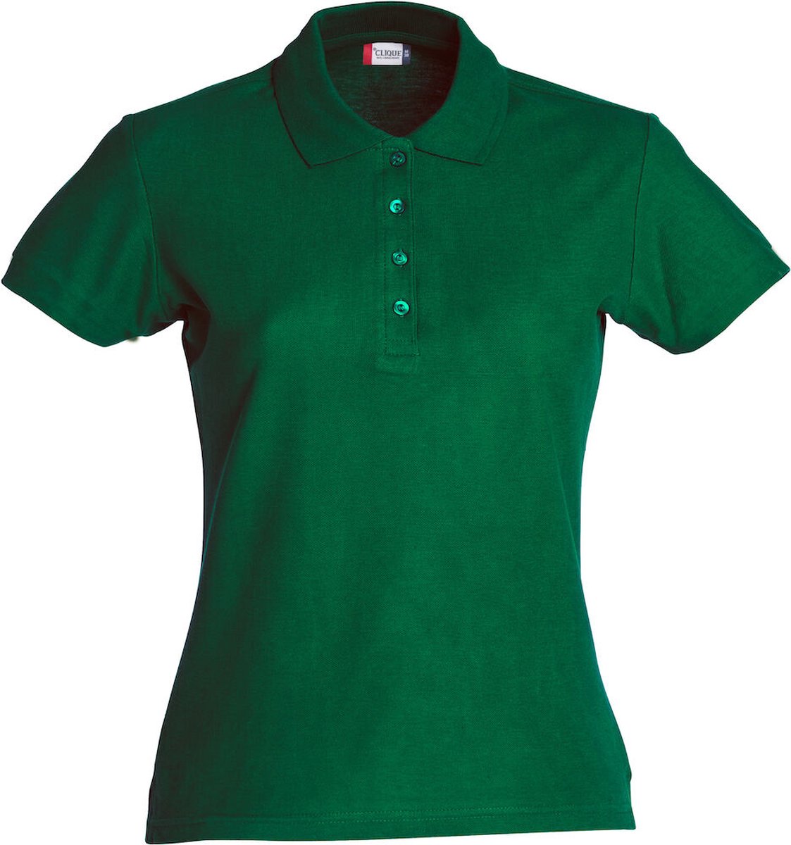 Clique Basic Polo Women 028231 - Flessen-groen - XL