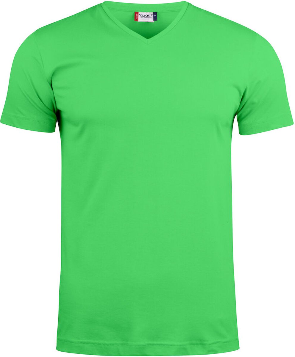 Clique Basic-T V-neck 029035 - Appelgroen - XXL