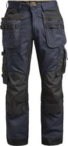 Jobman 2164 Stretch Trousers HP 65216418 - Navy/Zwart - C62