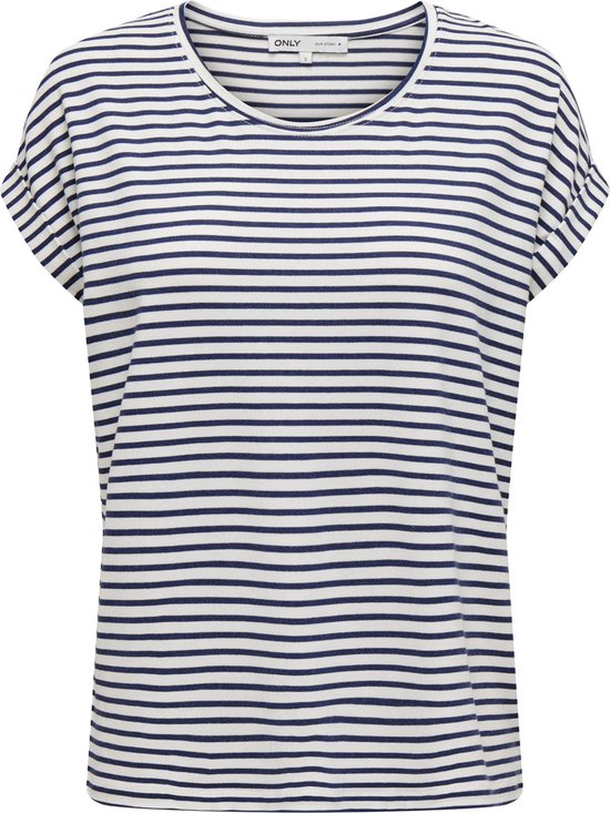 ONLY ONLMOSTER STRIPE S/ S O-NECK TOP JRS NOOS T-shirt femme - Taille XL