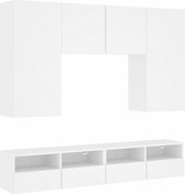 vidaXL-5-delige-Tv-meubelset-bewerkt-hout-wit