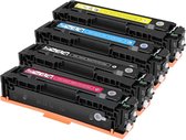 Toner Multipack Geschikt voor HP 203X | 4 Kleuren - Geschikt voor HP Color Laserjet Pro MFP M281fdw - M280nw - M281fdn - M281cdw Pro M254dw - M254nw - M254dn CF540X - CF541X - CF542X - CF543X - printer