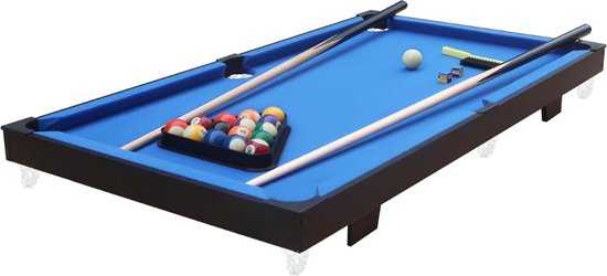 Mini Pooltafel - Inclusief Keu, ballen en driehoek - Voor kinderen - 118x64x12cm van mini — afbeelding 5