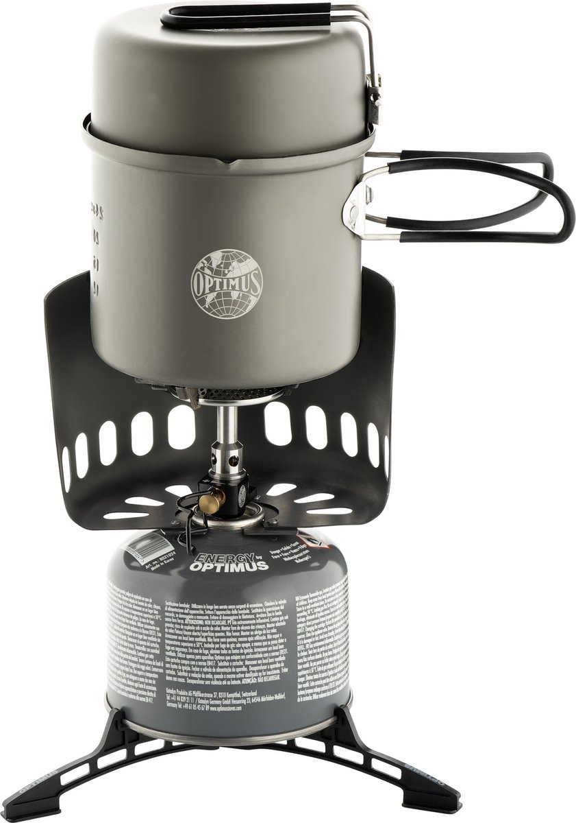Optimus - OPT8021087 - Kookplaat op gas - Elektra FE Black Edition - zwart