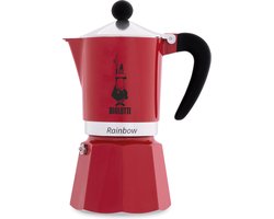Bialetti Rainbow Rood Percolator 300ml – 6 kops